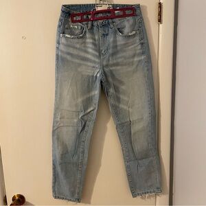 Garage Mom Jeans in Faded Blue